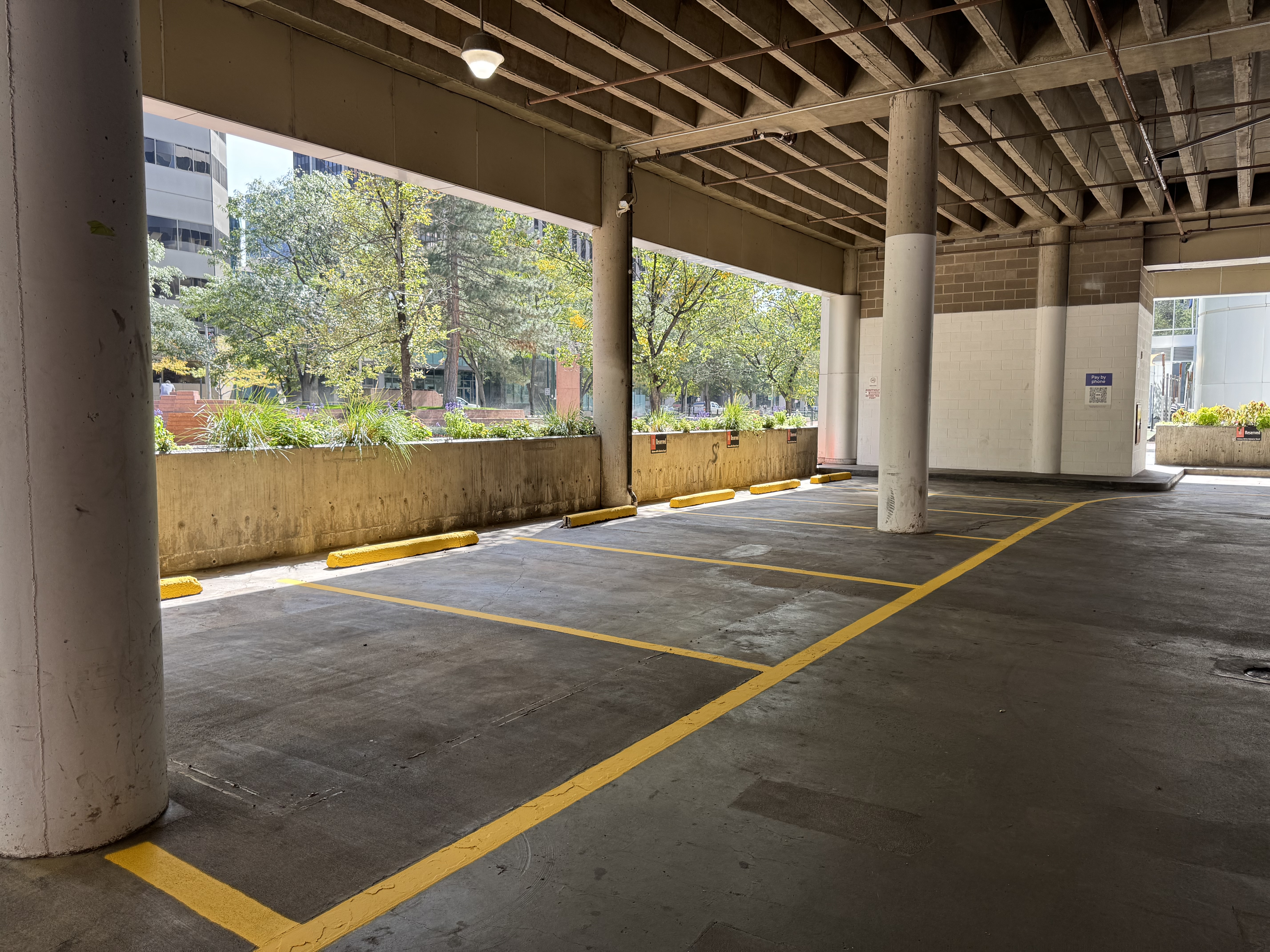 Parking lot striping